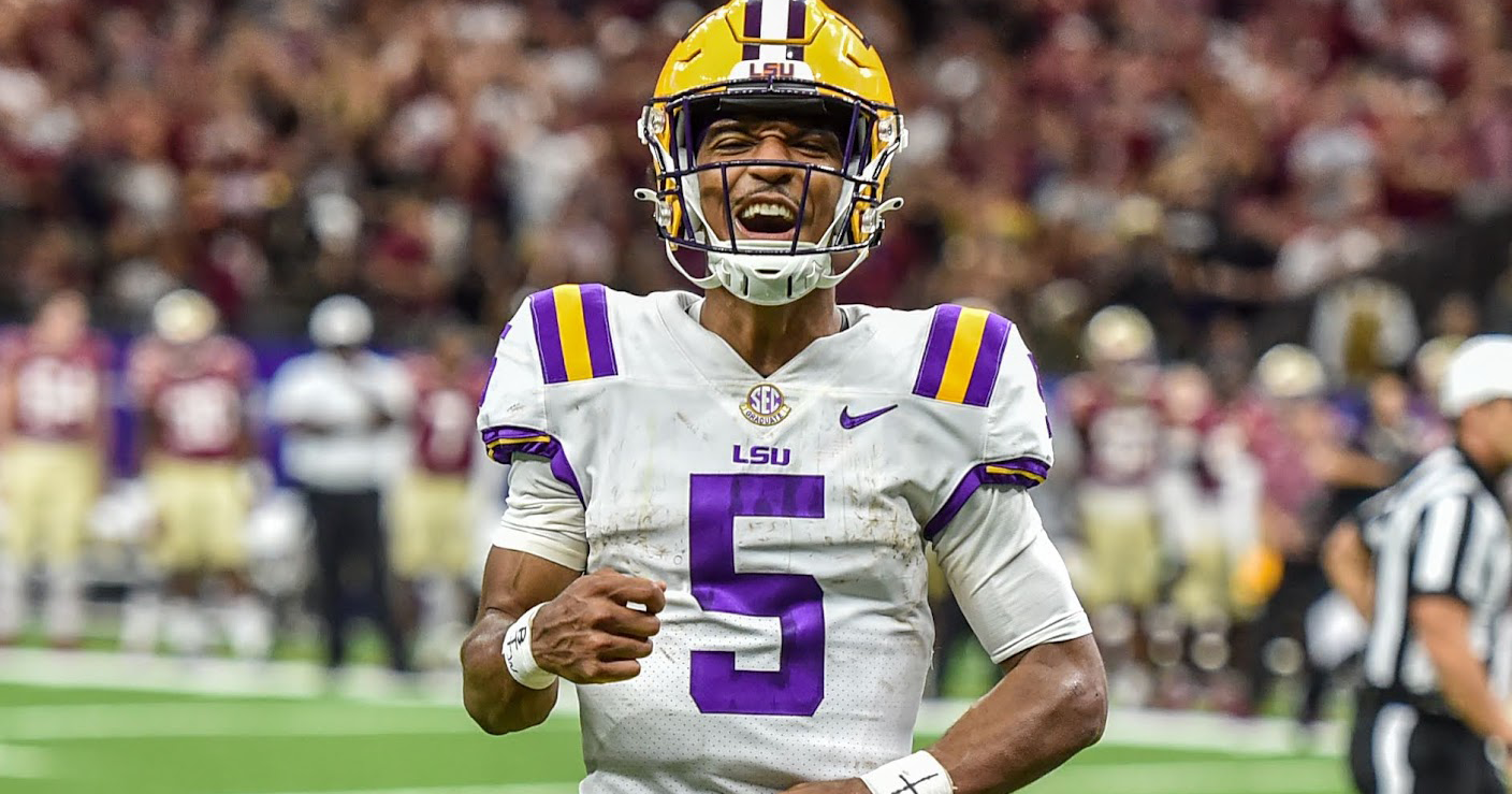 LSU QB Jayden Daniels Got Speared Trying To Hurdle Florida State