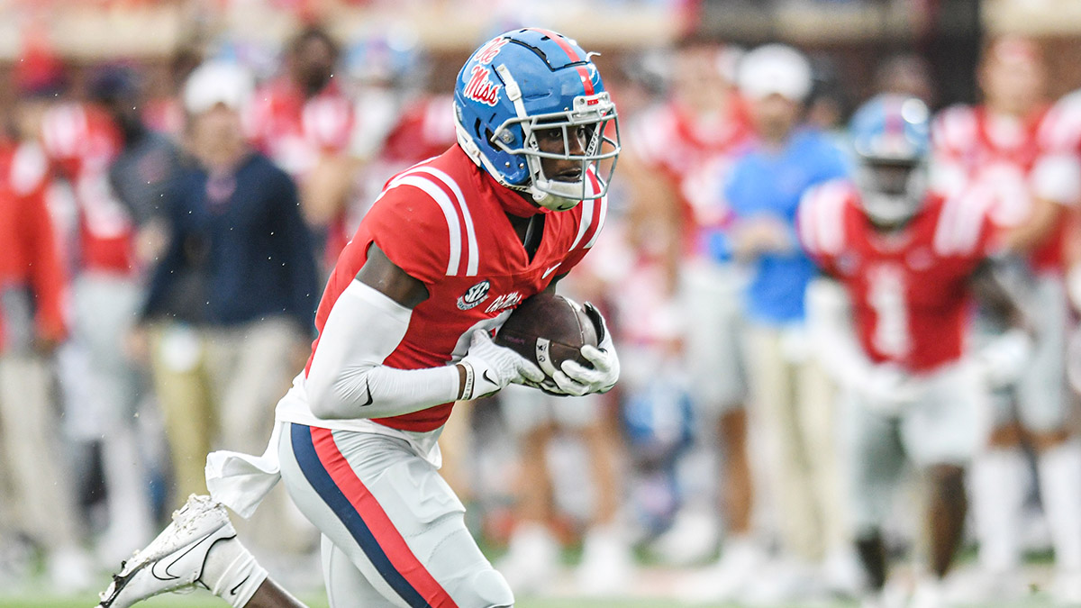 The Ole Miss receivers had a big night against Central Arkansas