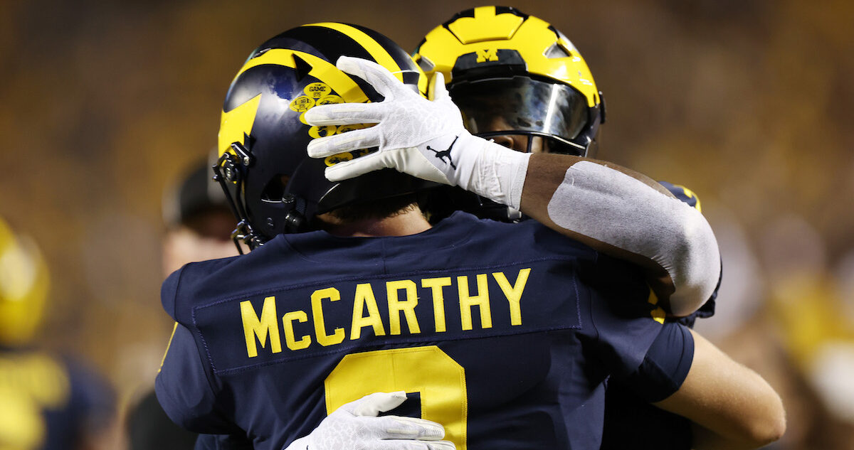 Snap counts, PFF grades: Roman Wilson leads Michigan offense with  incredible TD grab 