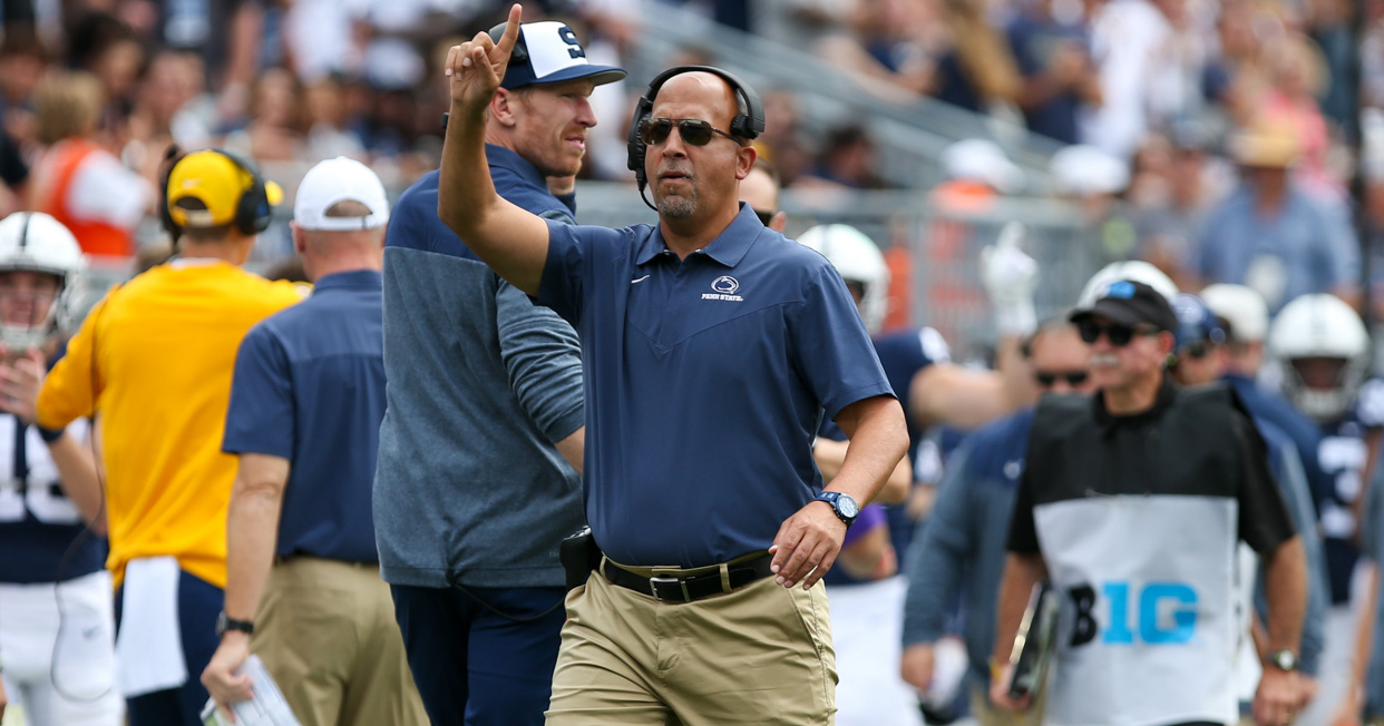 Penn State head coach James Franklin