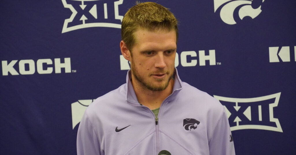 Kansas State offensive coordinator Collin Klein discusses Tulane