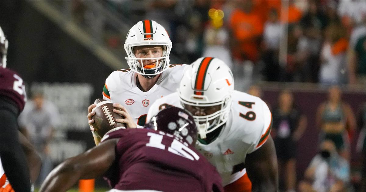 Miami Hurricanes OL Jalen Rivers impressed by the running backs, wants to see the offensive line keep building and eliminate mistakes