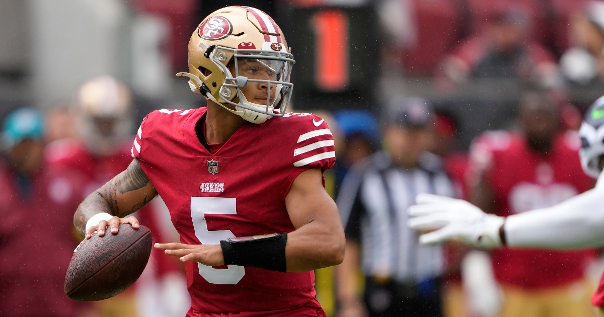 QB Trey Lance carted off in 1st quarter for 49ers - Sports