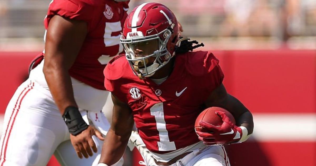 Alabama RB Jahmyr Gibbs' Burst Isn't Hard to Spot - Sports