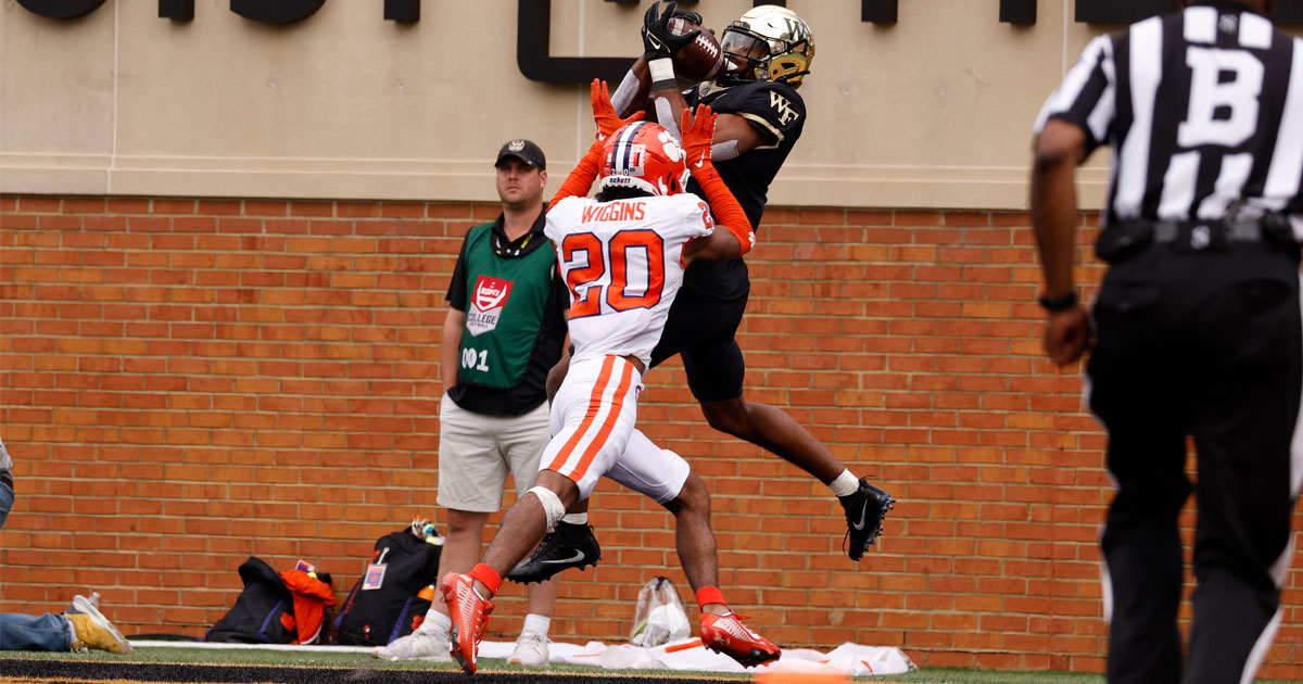 Wake Forest wide receiver Donavon Greene will miss three to five months