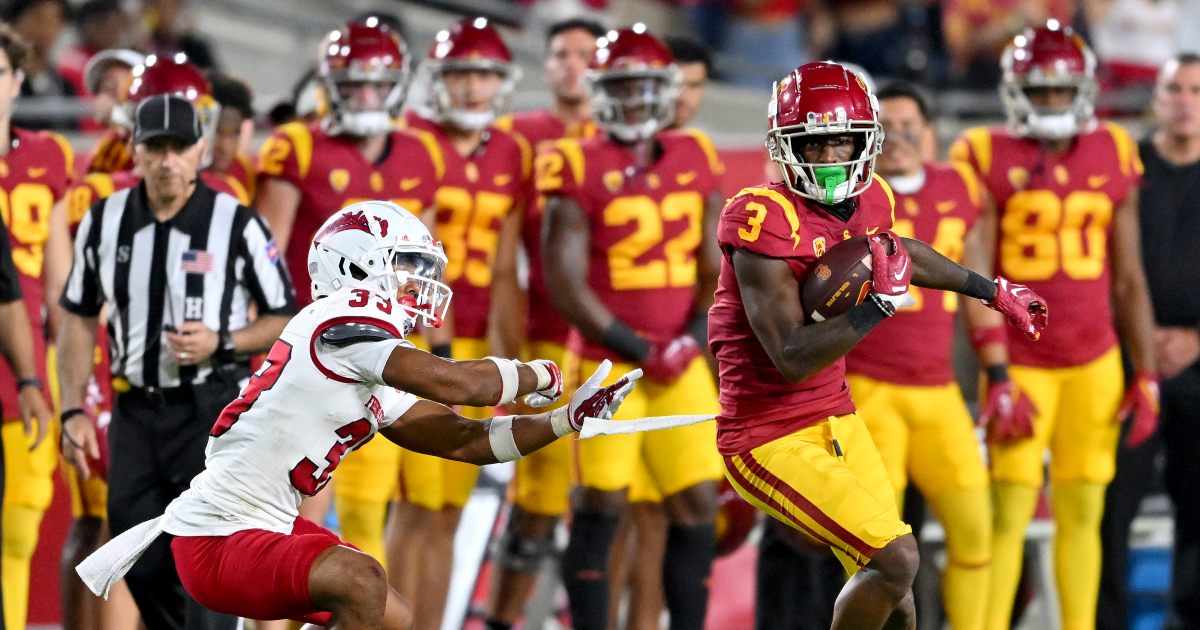 Jordan Addison reveals Lincoln Riley's message before USC's game ...