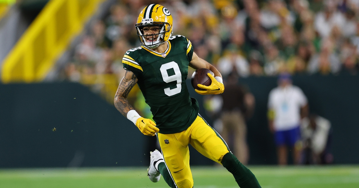 WATCH: Former Bison WR Christian Watson hauls in 1st career NFL TD