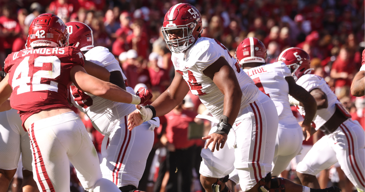 Tyler Booker, Alabama, Offensive Line