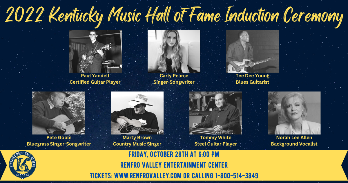 Kentucky Music Hall of Fame to honor 7 in its 2022 Induction Ceremony -