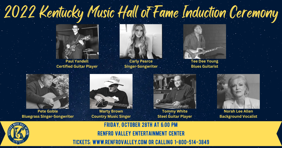 Kentucky Music Hall of Fame to honor 7 in its 2022 Induction Ceremony