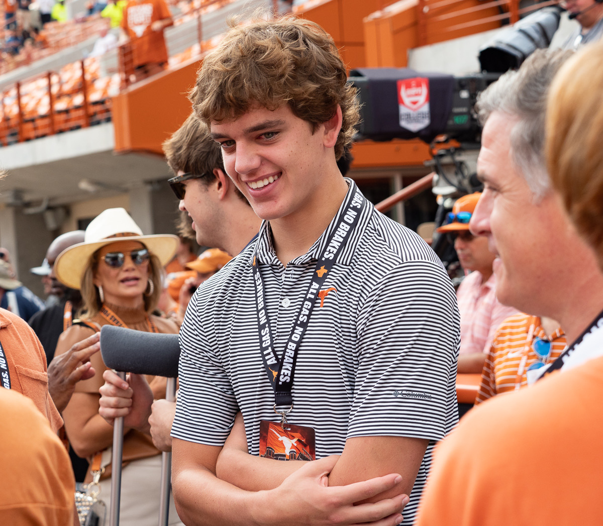 LOOK: Arch Manning back in Austin for Texas vs. Iowa State - On3