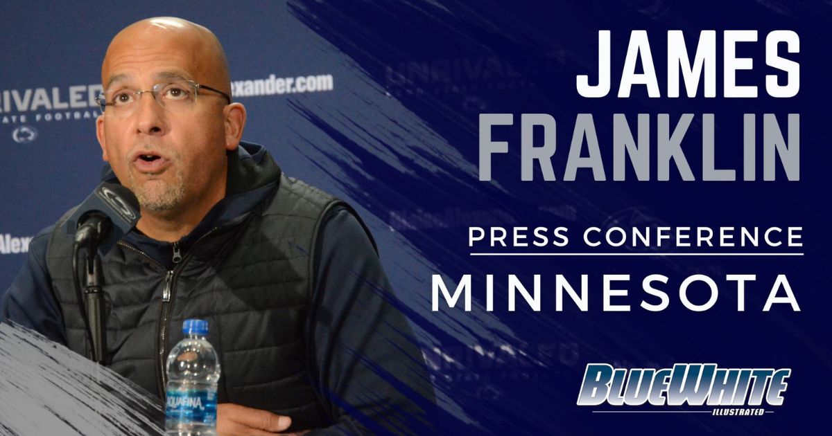 Penn State head coach James Franklin's weekly press conference: Minnesota