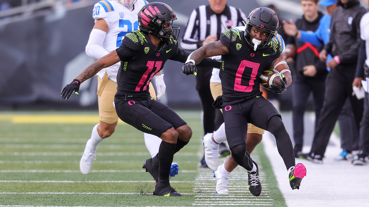 Oregon officially unveils new pink uniforms ahead of matchup