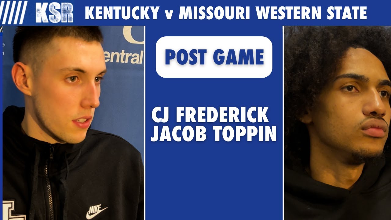 WATCH: CJ Fredrick, Jacob Toppin recap Kentucky’s win