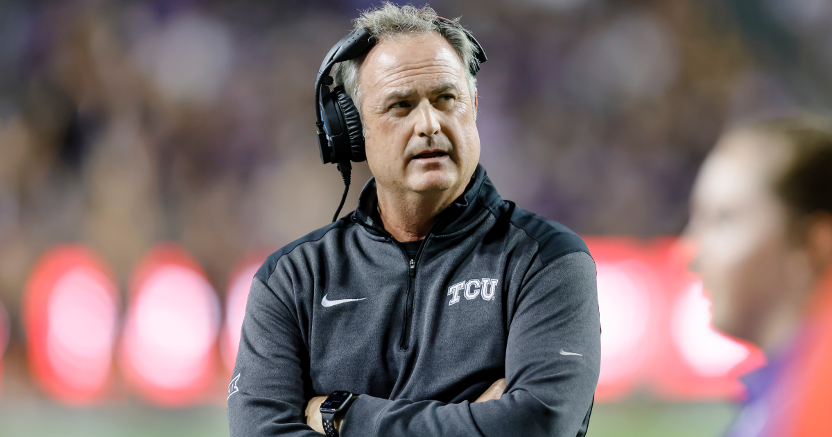 Sonny Dykes explains the cut on his forehead ahead of TCU vs. Michigan ...