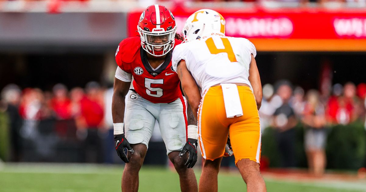 WATCH: Kelee Ringo comes up with pick-six of Bryce Young to seal