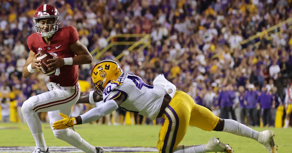 WATCH: Bryce Young taunts LSU sideline after incredible go-ahead ...