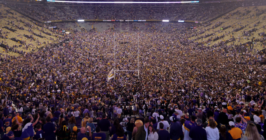 LSU releases seismograph data from overtime touchdown two point conversion versus Alabama