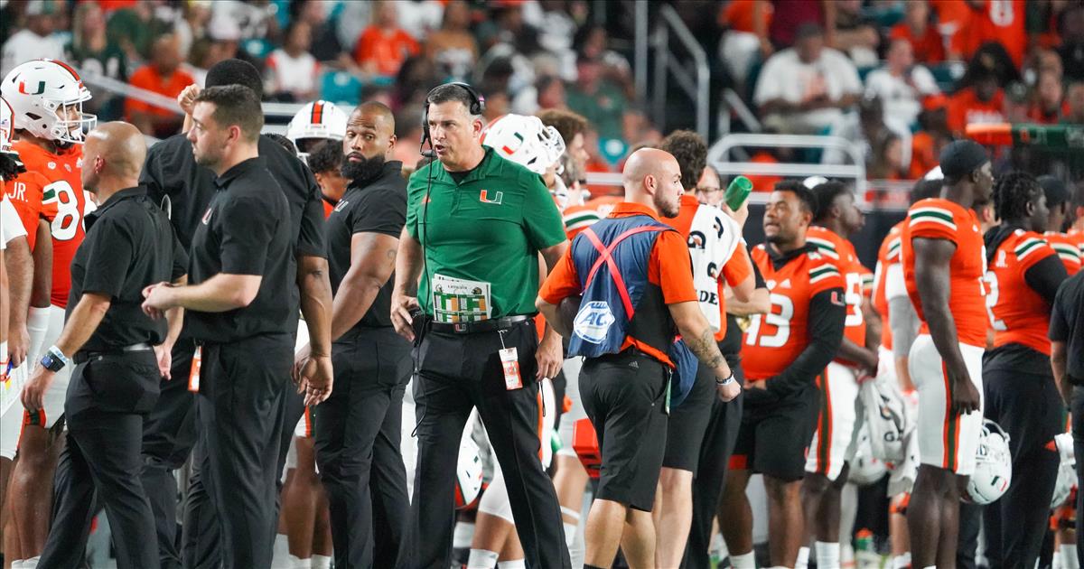 Miami Hurricanes coach Mario Cristobal Hard work will net results