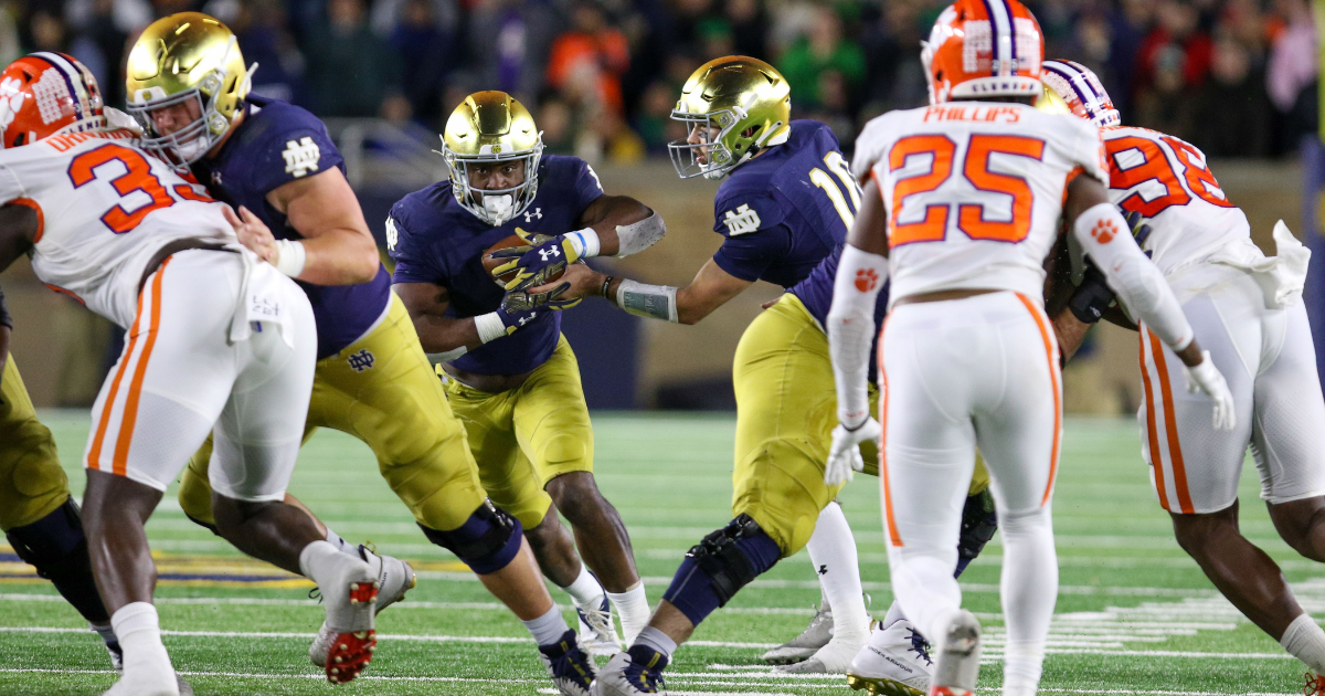 Notre Dame running back Audric Estimé discusses his physical  transformation, his offseason focus and 2023 season goals