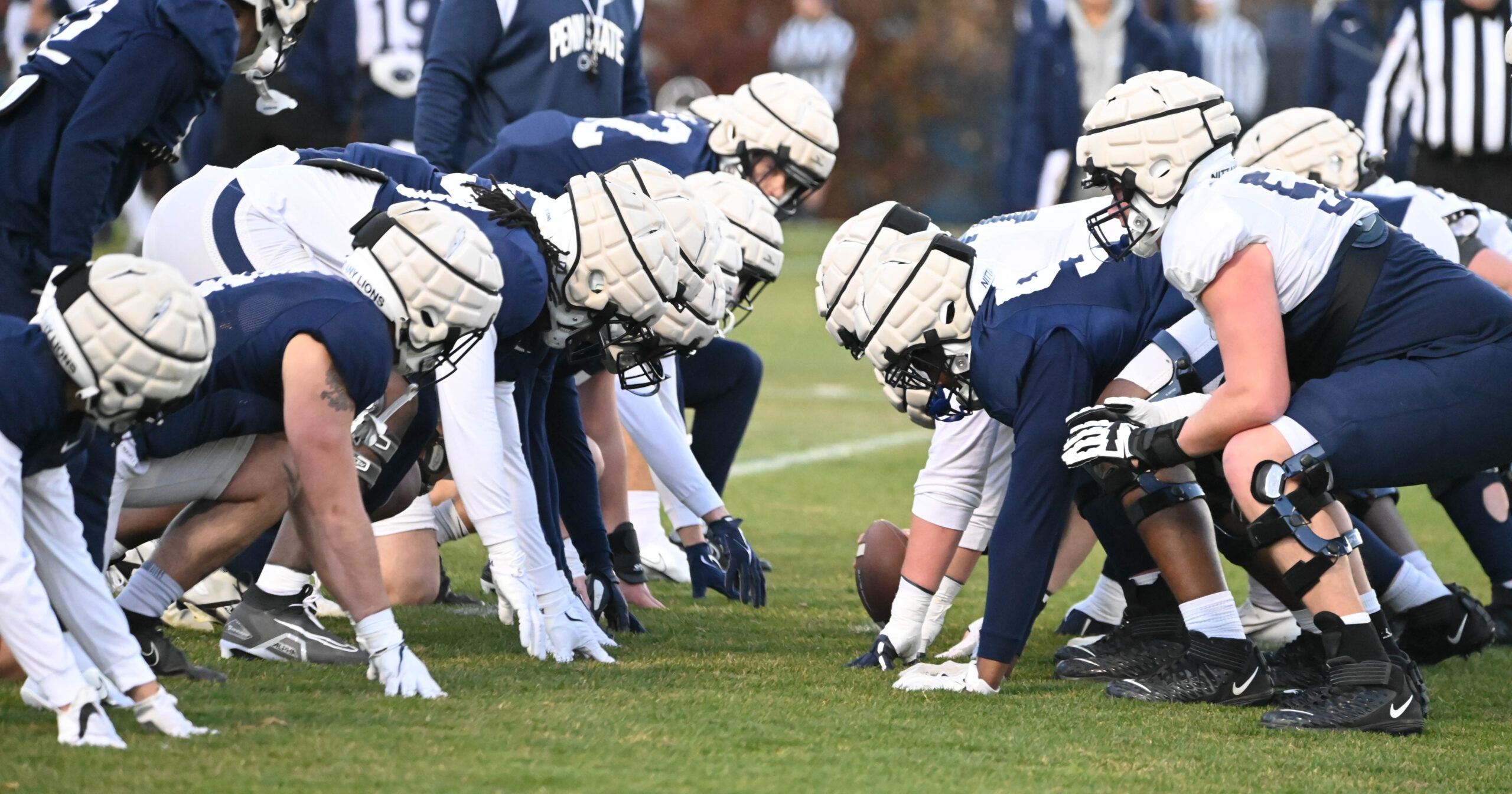Penn State offensive and defensive line
