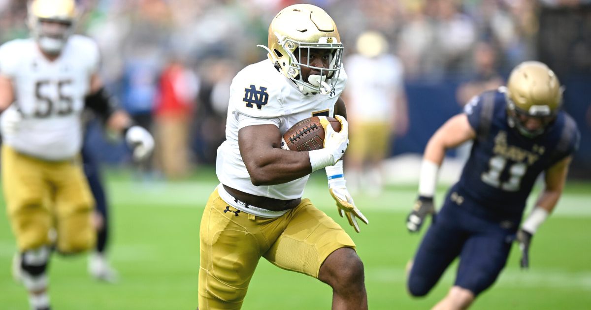 How Notre Dame RB Audric Estimé has had an historic career