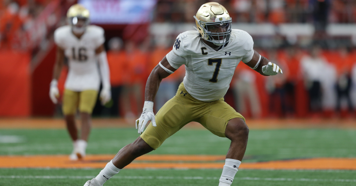 Defensive Lineman Osita Ekwonu to Transfer from Notre Dame