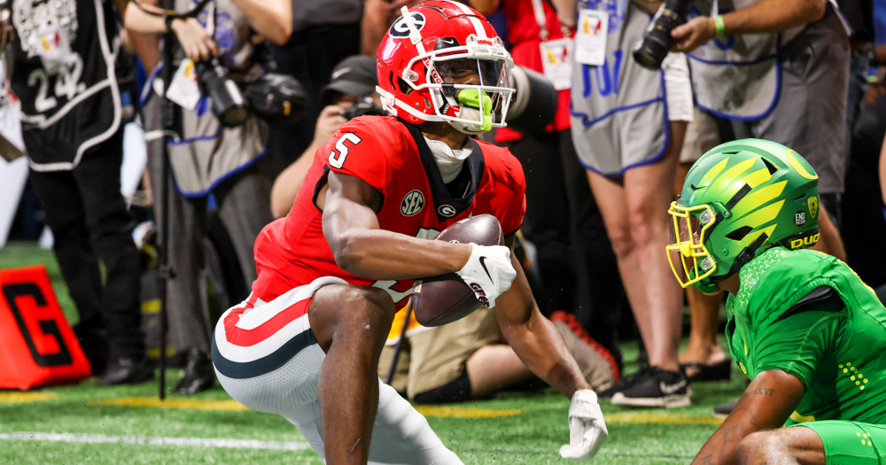 Adonai Mitchell Signed Jersey Georgia bulldogs 2021 National Champs Ad  Mitchell