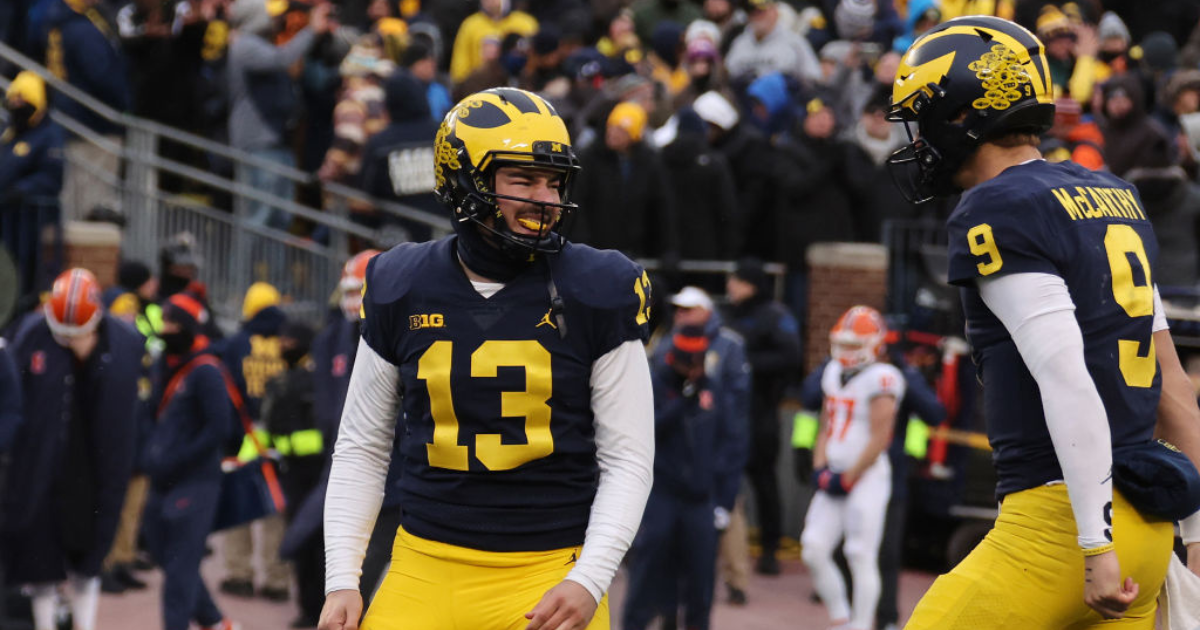 Michigan Kicker Jake Moody Cements 'legendary Status' With Game-winner