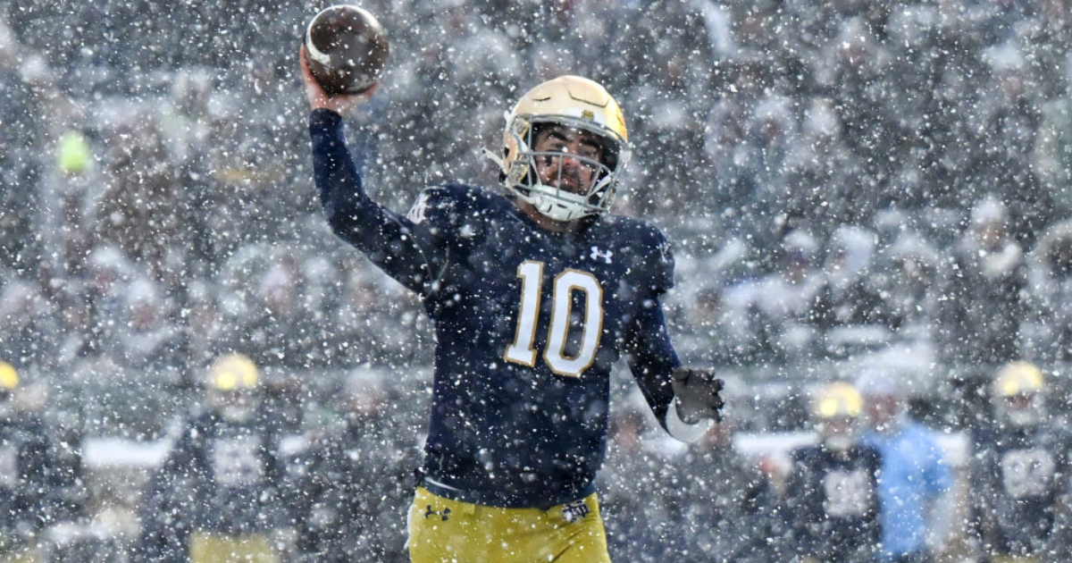 One last look at the historic passer rating of Notre Dame QB Drew Pyne