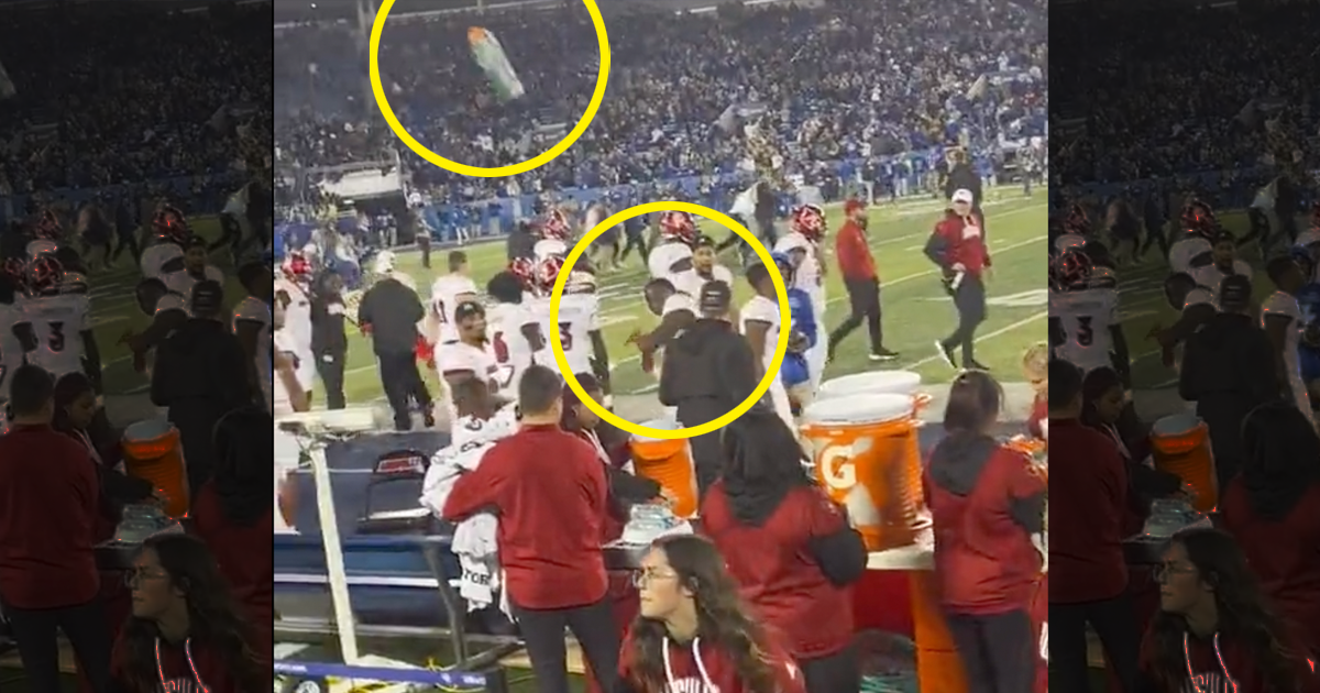 Louisville Cardinals player appears to throw bottle at Kentucky Football  fans - A Sea Of Blue