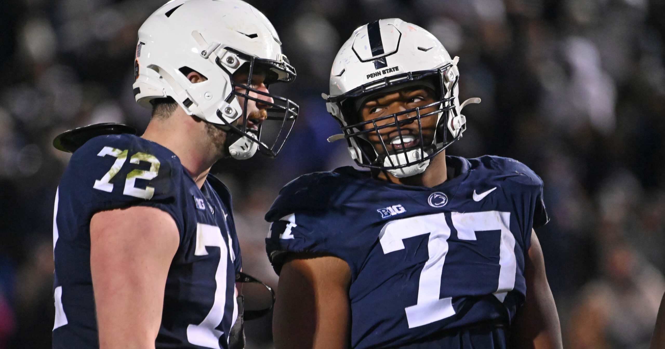 Offensive linemen Saleem Wormley and Bryce Effner