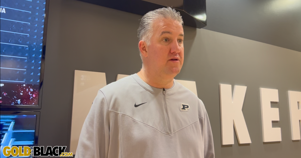 GoldandBlack.com Video: Matt Painter On Purdue's Big Ten Opener Vs ...