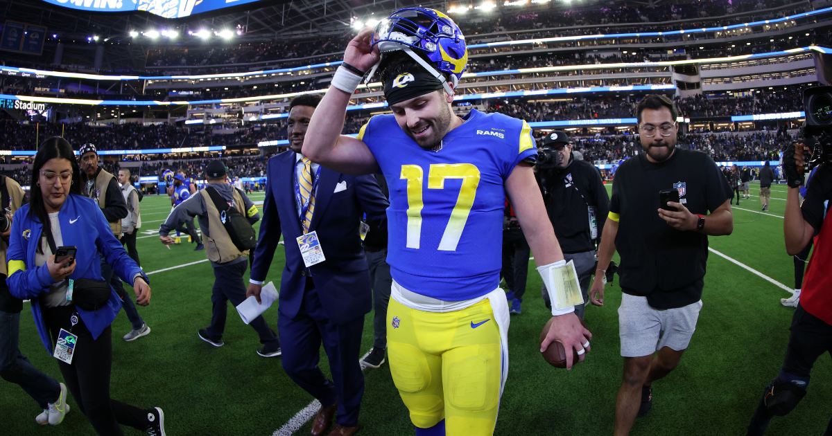 Baker Mayfield Rams Celebration