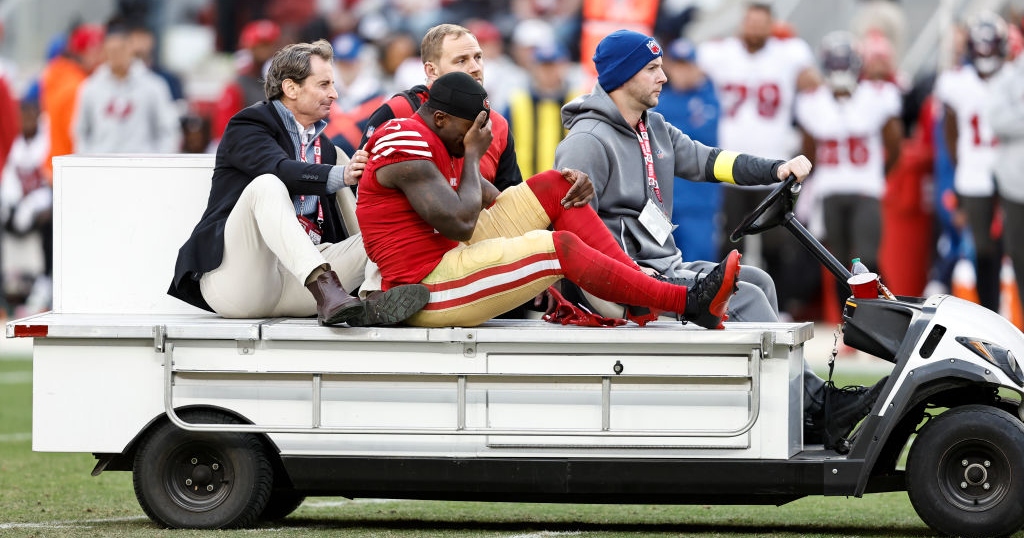 49ers' Deebo Samuel suffers high ankle sprain, availability in playoffs in  doubt