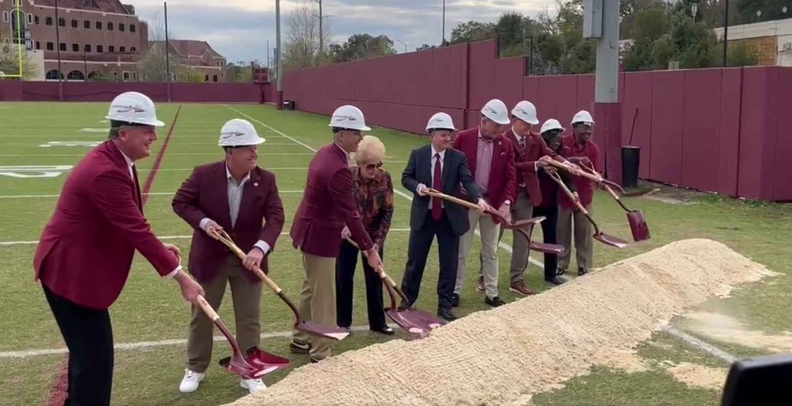 Warchant TV Groundbreaking ceremony for FSU's new football operations