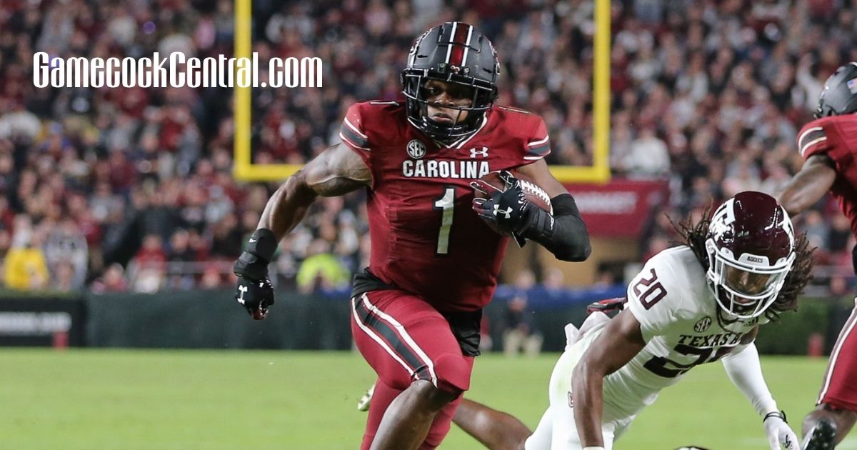 DEEBO SAMUEL Autographed South Carolina Gamecocks White Panel