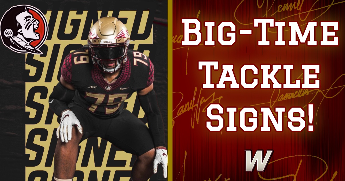 Florida State football recruiting: OT Lucas Simmons signs with FSU -  Tomahawk Nation