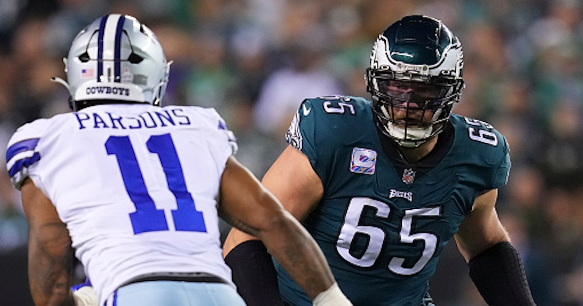 Eagles OT Lane Johnson out for rest of regular season due to abdominal