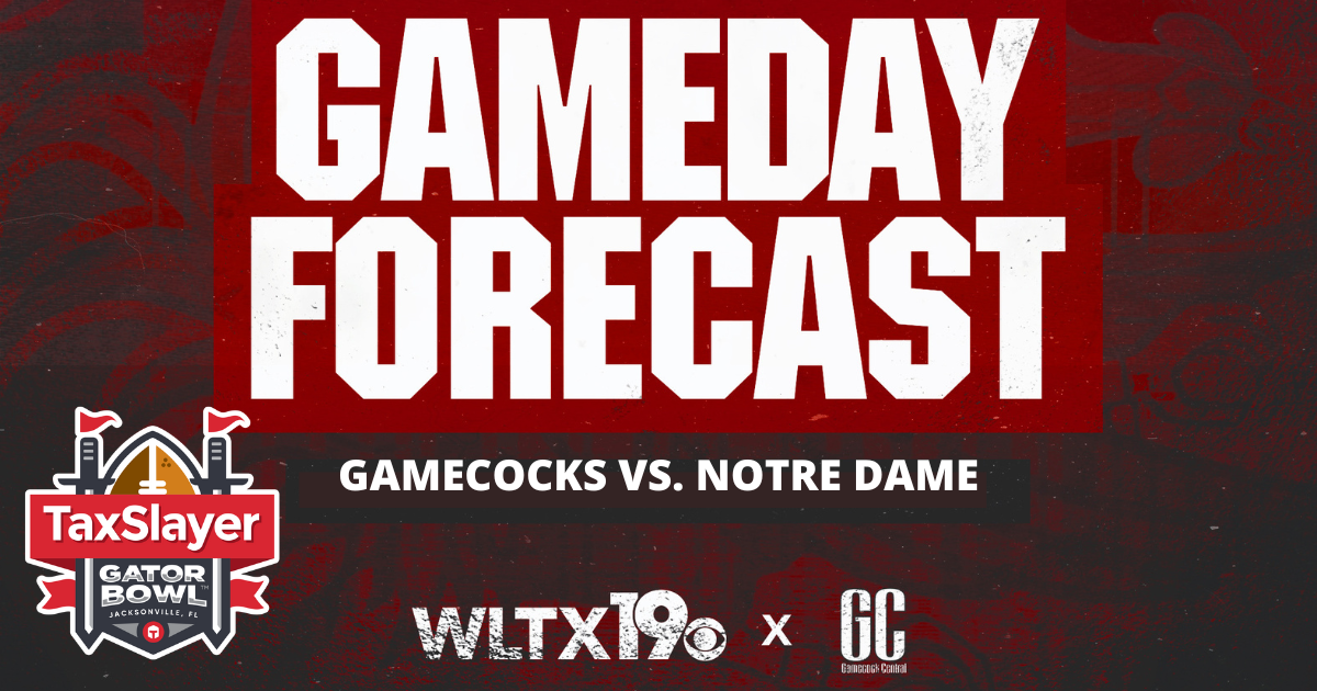 News19's Gator Bowl weather forecast South CarolinaNotre Dame