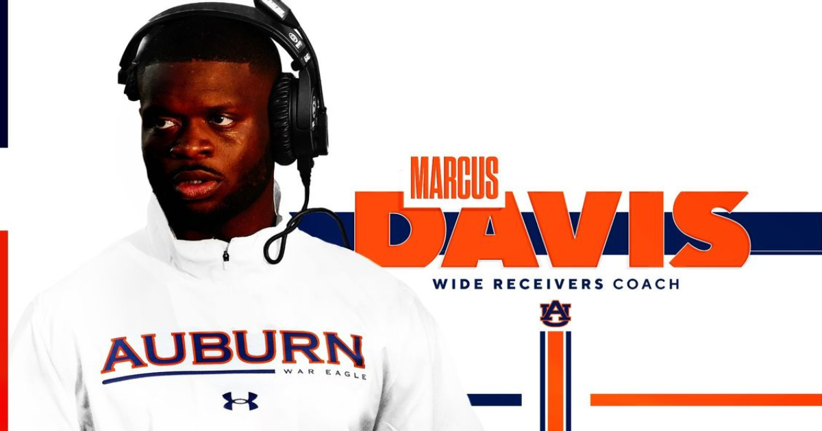 Marcus Davis officially named wide receivers coach by Auburn