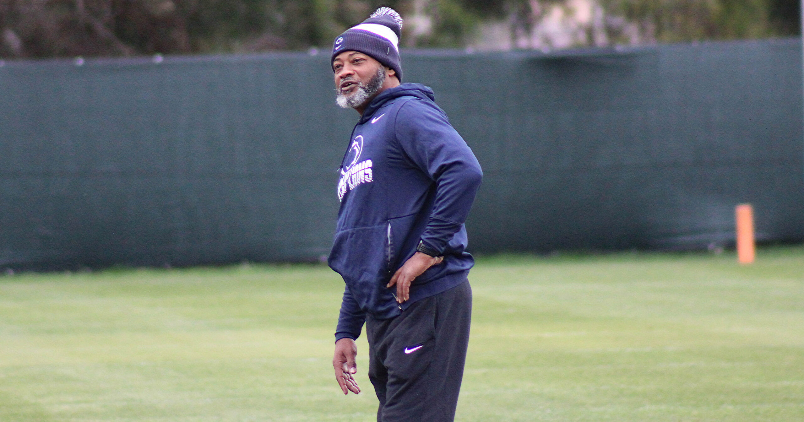 Penn State defensive backs coach Terry Smith