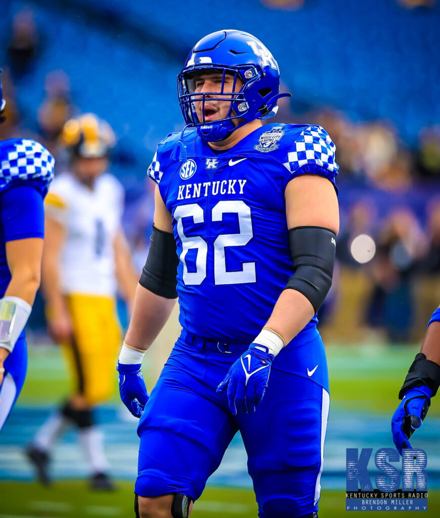 Kentucky offensive lineman Jager Burton