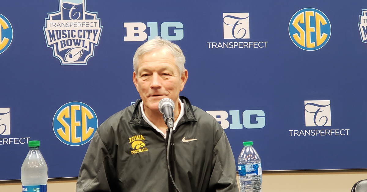 Emotional Kirk Ferentz Following Bowl Victory