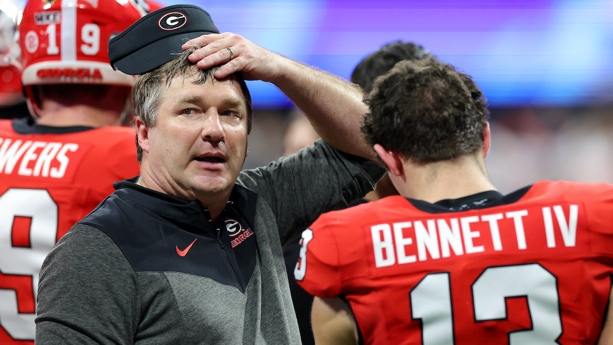 Kirby Smart rips into QB Stetson Bennett at halftime of Orange Bowl