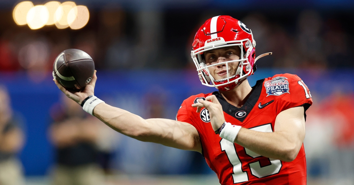 Brock Vandagriff assesses his performance at G-Day 