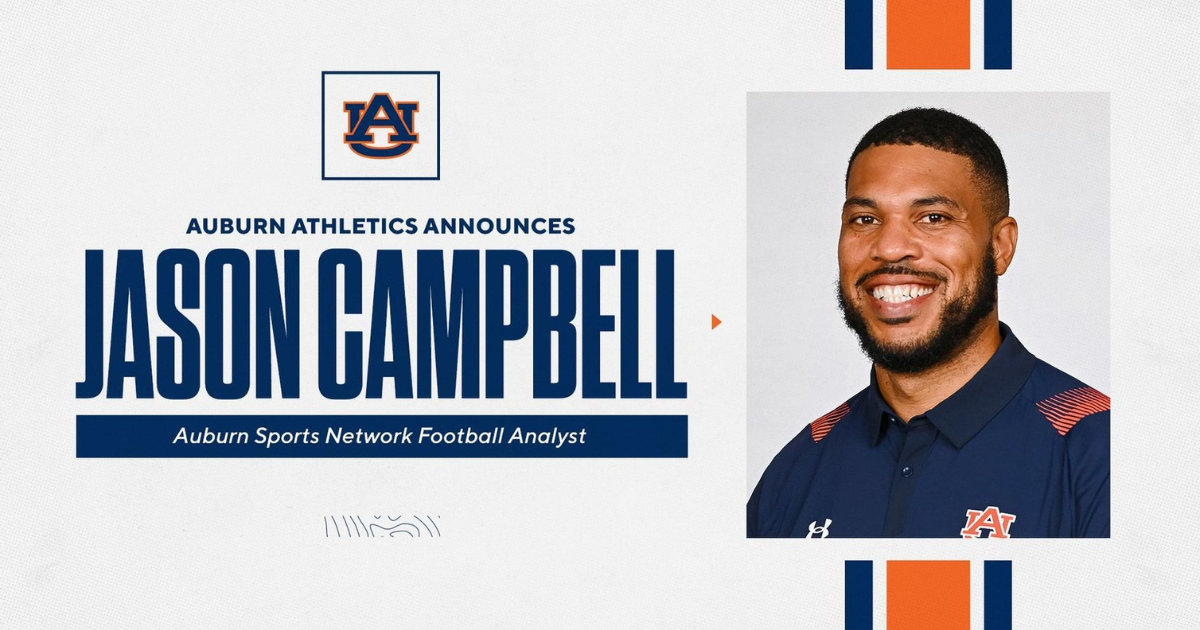 Stan White passes mic to Jason Campbell as Auburn radio analyst