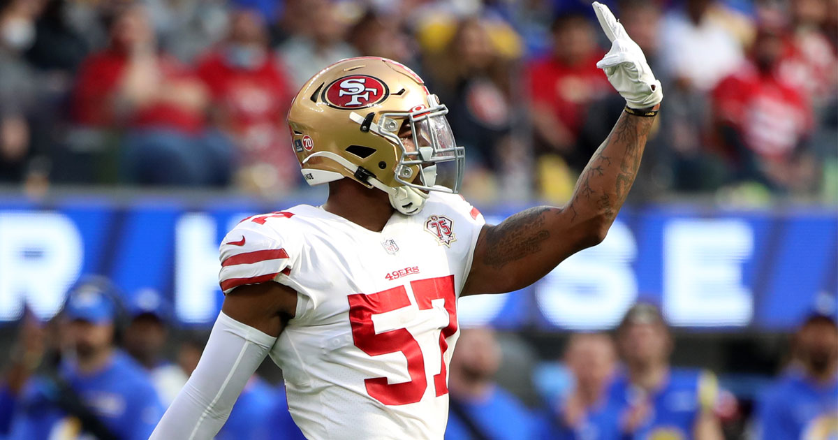 49ers' Dre Greenlaw fined for hit on Cowboys' Ezekiel Elliott