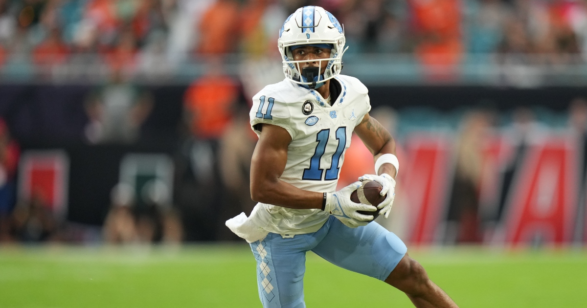 Cowboys meet with UNC WR Josh Downs, Houston's Tank Dell