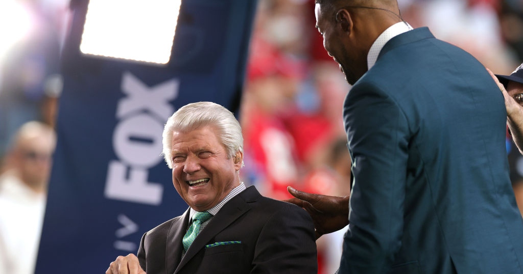 WATCH: Jimmy Johnson shows off hilarious dance moves during Super Bowl pregame  show - On3